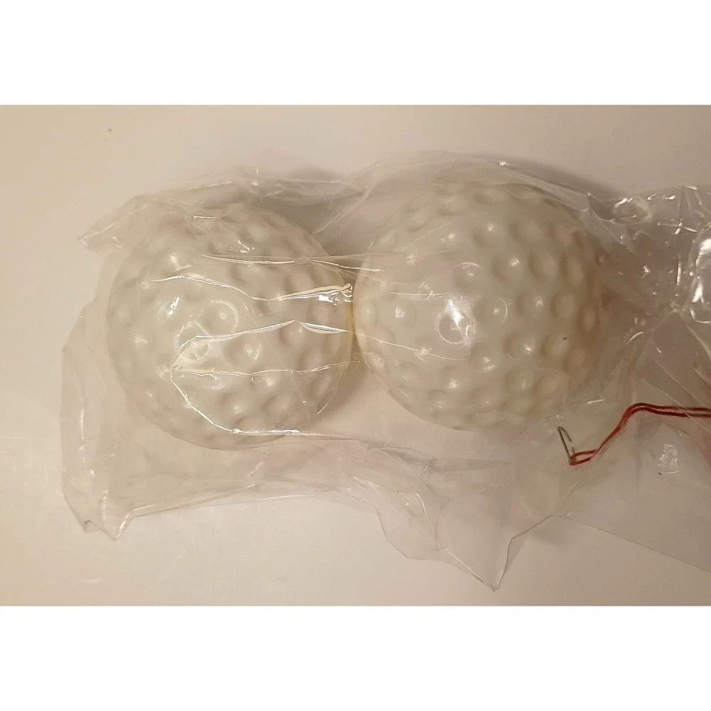 Vtg 6 Packs SILVESTRI Light Toppers Covers Plastic Golf‎ Balls Golf Christmas
